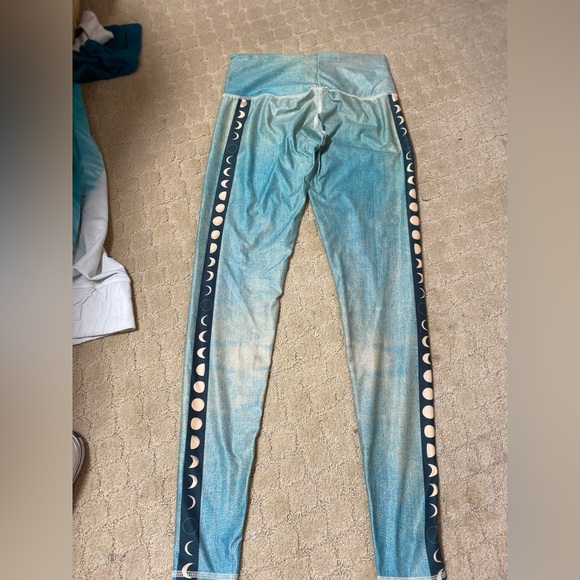 Teeki New Moon Rainbow Hot Pant Legging Medium M Pink Blue Tight Fit small - Picture 8 of 8